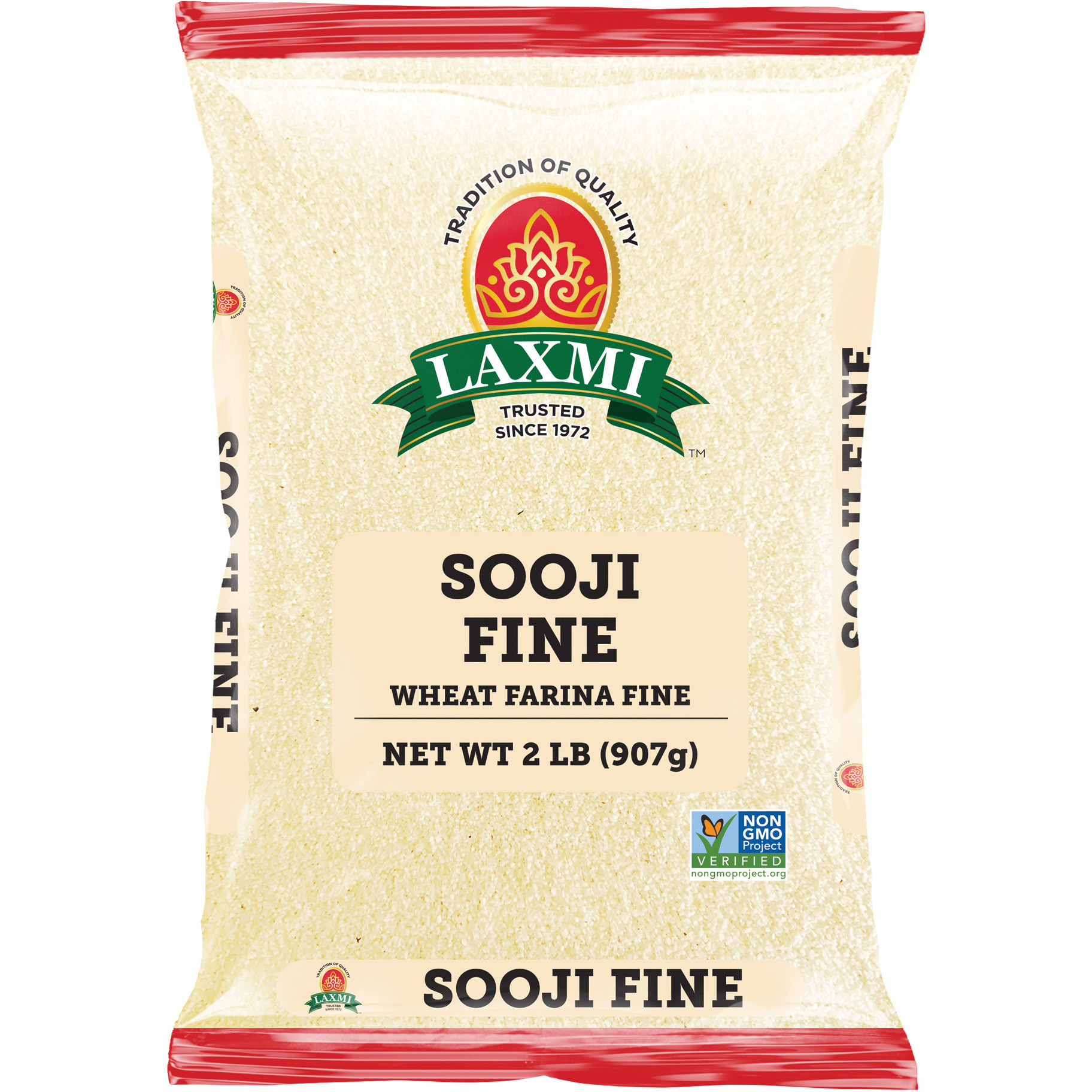 Pack of 3 - Laxmi Sooji Fine - 2 Lb (907 Gm)