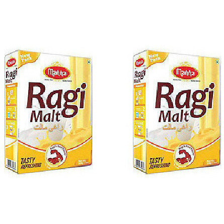 Pack of 2 - Manna Ragi Malt - 200 Gm (7 Oz)
