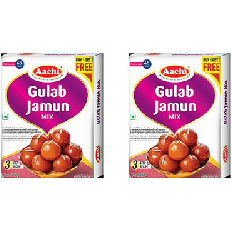 Pack of 2 - Aachi Gulab Jamun Mix - 200 Gm (7 Oz)