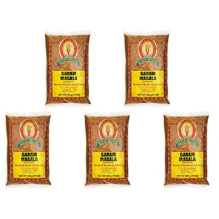 Pack of 5 - Laxmi Garam Masala Powder - 400 Gm (14 Oz)