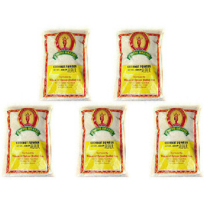 Pack of 5 - Laxmi Coconut Powder - 400 Gm (14 Oz) [Fs]