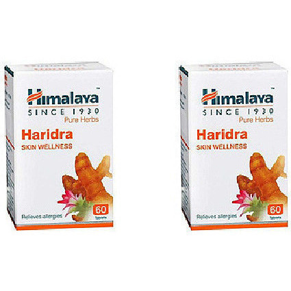 Pack of 2 - Himalaya Haridra Skin Wellness - 60 Tab (2.0 Oz)