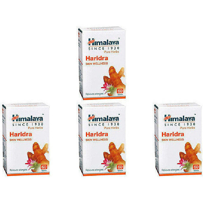 Pack of 4 - Himalaya Haridra Skin Wellness - 60 Tab (2.0 Oz)