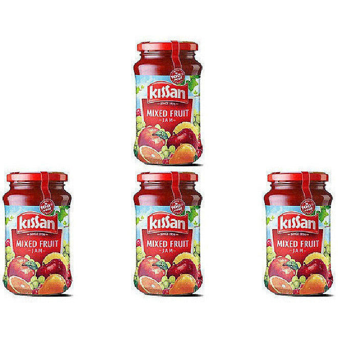 Pack of 4 - Kissan Mixed Fruit Jam - 500 Gm (1.1 Lb)