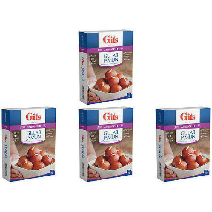 Pack of 4 - Gits Gulab Jamun Dessert Mix - 200 Gm (7 Oz)