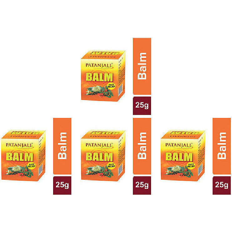 Pack of 4 - Patanjali Balm Fast Relief - 25 Gm (0.88 Oz)