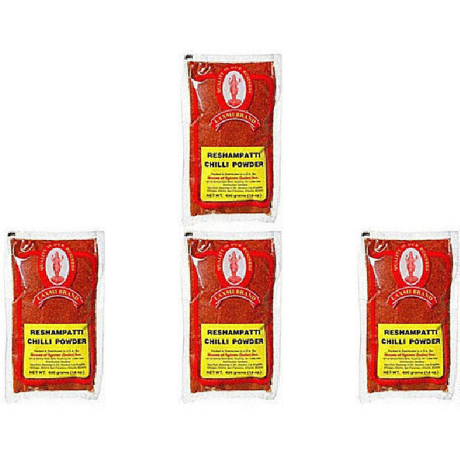 Pack of 4 - Laxmi Reshampatti Chili Powder - 400 Gm (14 Oz)