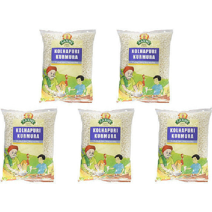 Pack of 5 - Laxmi Kolhapuri Mamra Puffed Rice - 400 Gm (14 Oz)
