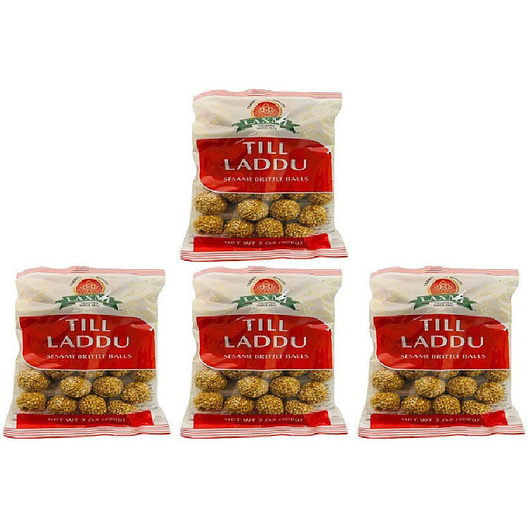Pack of 4 - Laxmi Til Sesame Laddu - 200 Gm (7 Oz)