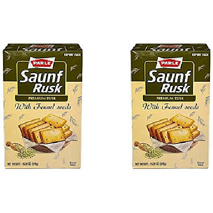Pack of 2 - Parle Saunf Rusk With Fennel Seeds - 546 Gm (19.26 Oz)