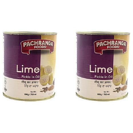 Pack of 2 - Pachranga Foods Lime Pickle - 750 Ml (800 Gm) [50% Off]