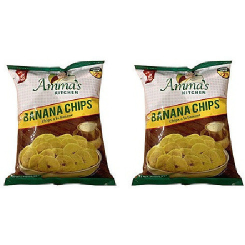 Pack of 2 - Amma's Kitchen Banana Chips - 10 Oz (285 Gm)