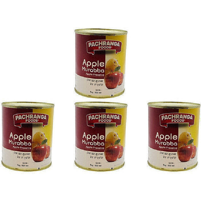 Pack of 4 - Pachranga Foods Apple Murabba - 1 Kg (2.2 Lb) [50% Off]