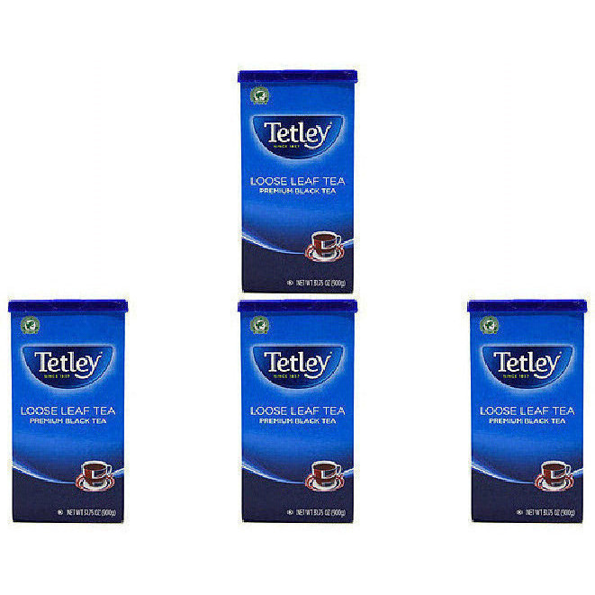 Pack of 4 - Tetley Premium Loose Leaf Black Tea - 450 Gm (15.87 Oz)