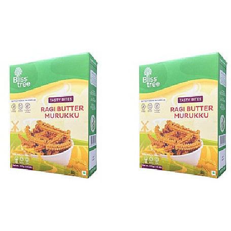 Pack of 2 - Bliss Tree Ragi Butter Murruku - 200 Gm (7.05 Oz)