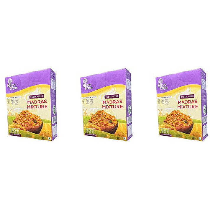 Pack of 3 - Bliss Tree Madras Mixture - 200 Gm (7.05 Oz)