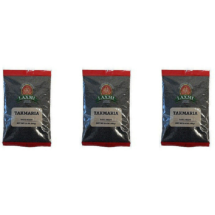 Pack of 3 - Laxmi Takmaria Basil Seeds - 100 Gm (3.5 Oz)