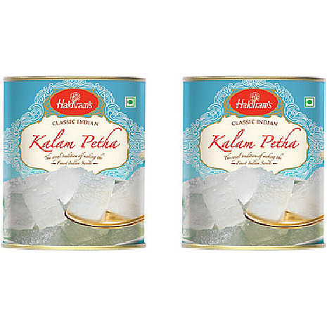 Pack of 2 - Haldiram's Kalam Petha Can - 1 Kg (2.2 Lb)