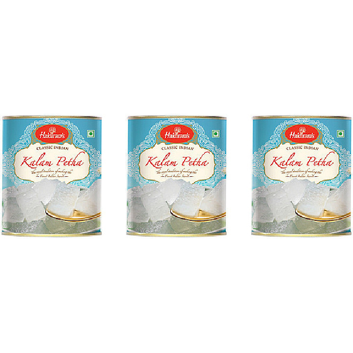 Pack of 3 - Haldiram's Kalam Petha Can - 1 Kg (2.2 Lb)
