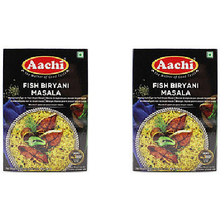 Pack of 2 - Aachi Fish Biryani Masala - 40 Gm (1.4 Oz)