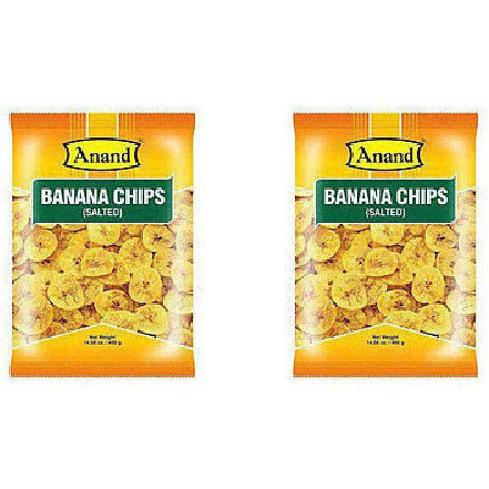 Pack of 2 - Anand Banana Chips Salted - 6 Oz (170 Gm)