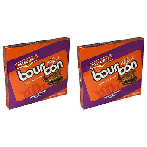 Pack of 2 - Britannia Bourbon 8 Packets - 750 Gm (27 Oz)