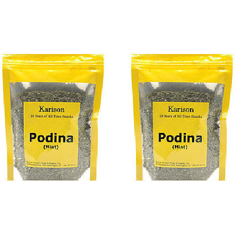 Pack of 2 - Karison Podina Spearmint Leaves Dry Powder - 70 Gm (2.5 Oz)