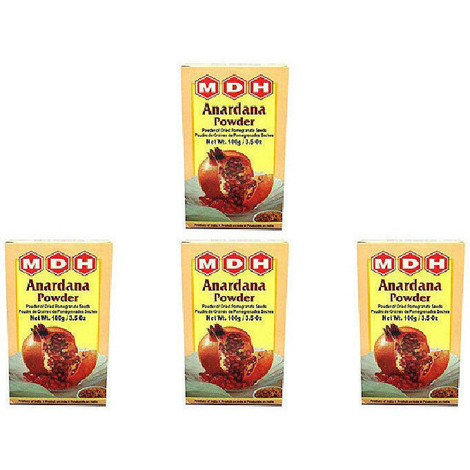 Pack of 4 - Mdh Anardana Powder - 100 Gm (3.5 Oz)