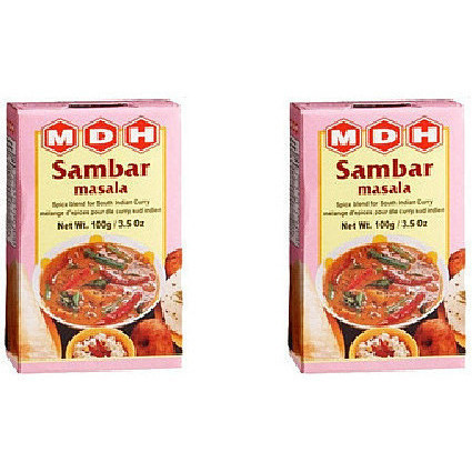 Pack of 2 - Mdh Sambar Masala - 100 Gm (3.5 Oz)