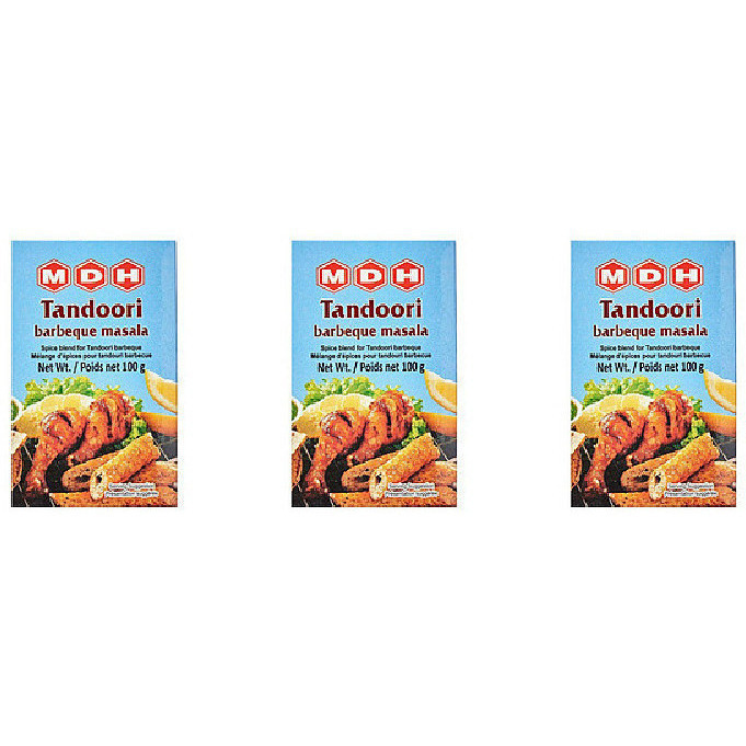 Pack of 3 - Mdh Tandoori Barbeque Masala - 100 Gm (3.5 Oz)