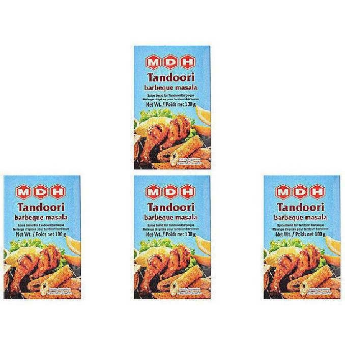 Pack of 4 - Mdh Tandoori Barbeque Masala - 100 Gm (3.5 Oz)