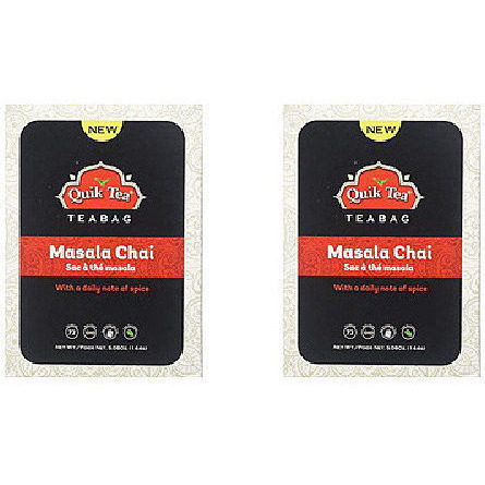 Pack of 2 - Quik Tea Masala Chai 72 Bags - 144 Gm (5.08 Oz)