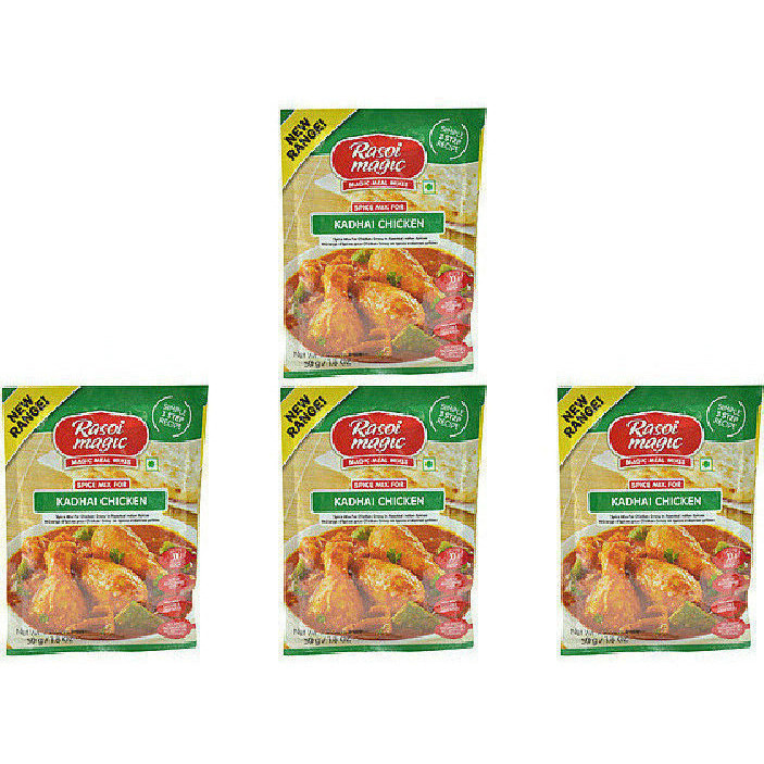 Pack of 4 - Rasoi Magic Kadhai Chicken - 50 Gm (1.7 Oz)