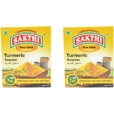 Pack of 2 - Sakthi Turmeric Powder - 200 Gm (7 Oz)