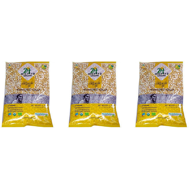 Pack of 3 - 24 Mantra Organic Roasted Chickpea Split - 2 Lb (908 Gm)