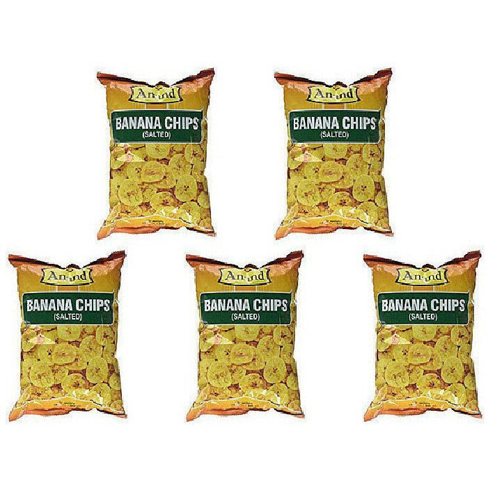 Pack of 5 - Anand Banana Chips Salted - 12 Oz (340 Gm)