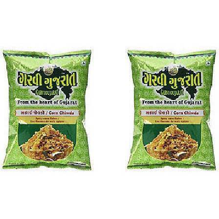 Pack of 2 - Garvi Gujarat Corn Chiwda - 285 Gm (10 Oz)