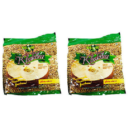 Pack of 2 - Garvi Gujarat Plain Wheat Khakhra - 200 Gm (7 Oz)