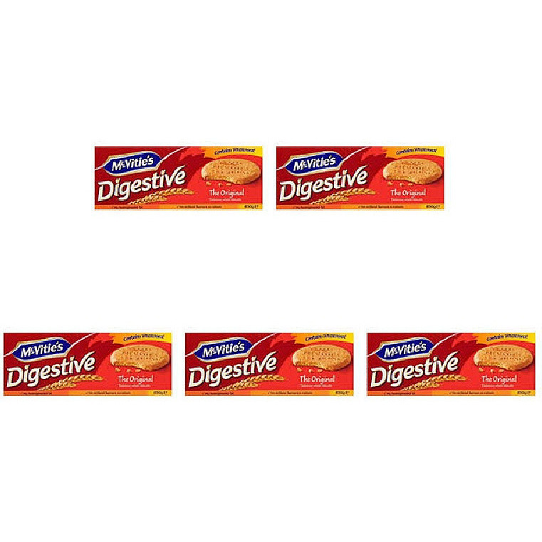 Pack of 5 - Mcvitie's Digestives Original - 400 Gm (14 Oz)