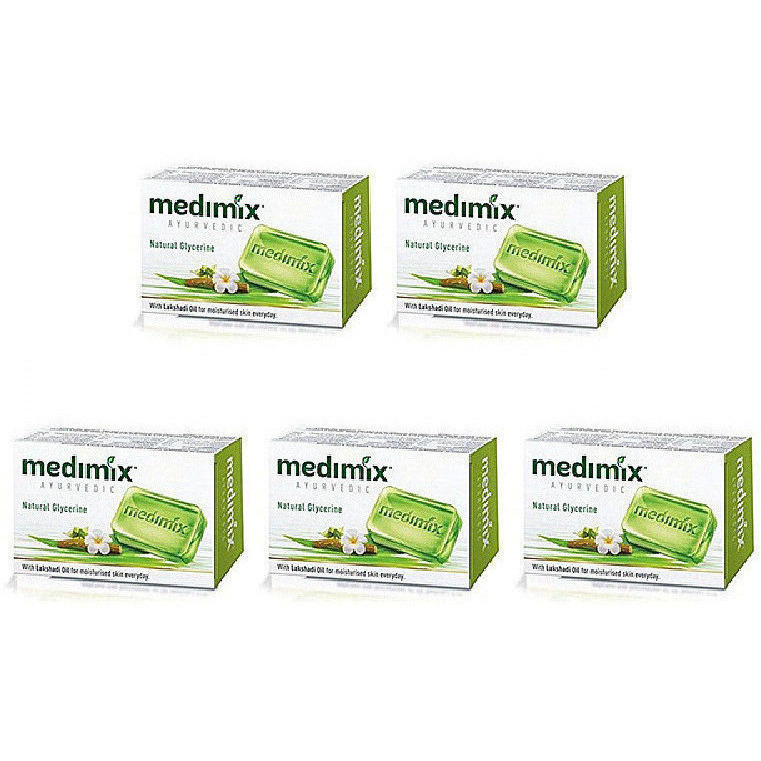 Pack of 5 - Medimix Ayurvedic Natural Glycerine Soap - 125 Gm (4.4 Oz)