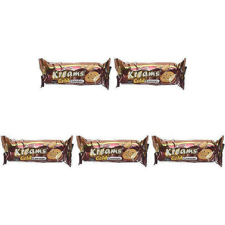 Pack of 5 - Parle Kreams Gold Chocolate - 66.72 Gm (2.35 Oz)