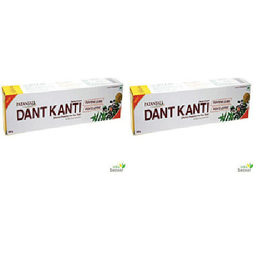 Pack of 2 - Patanjali Dant Kanti Natural Toothpaste - 200 Gm (7 Oz)
