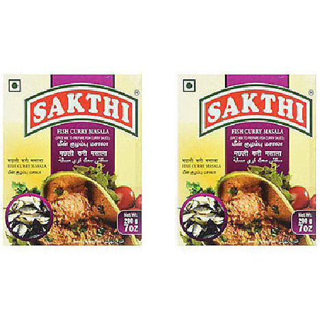 Pack of 2 - Sakthi Fish Curry Masala - 200 Gm (7 Oz)