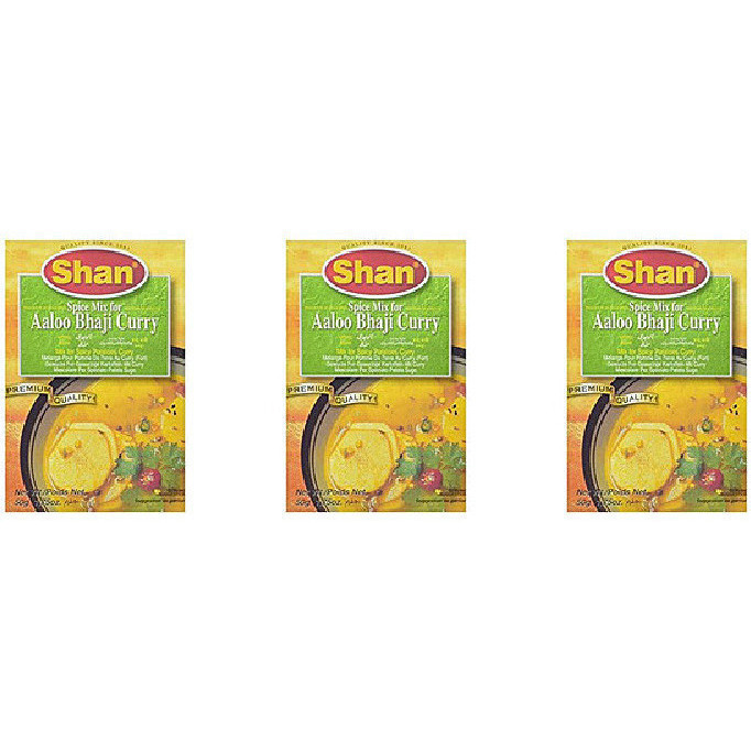 Pack of 3 - Shan Aaloo Bhaji Spice Mix - 50 Gm (1.76 Oz)