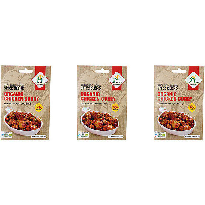 Pack of 3 - 24 Mantra Organic Chicken Curry - 24 Gm (0.85 Oz)