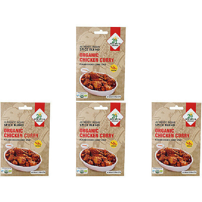 Pack of 4 - 24 Mantra Organic Chicken Curry - 24 Gm (0.85 Oz)