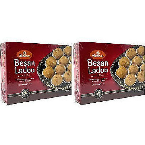 Pack of 2 - Haldiram's Besan Ladoo - 400 Gm (14.10 Oz)