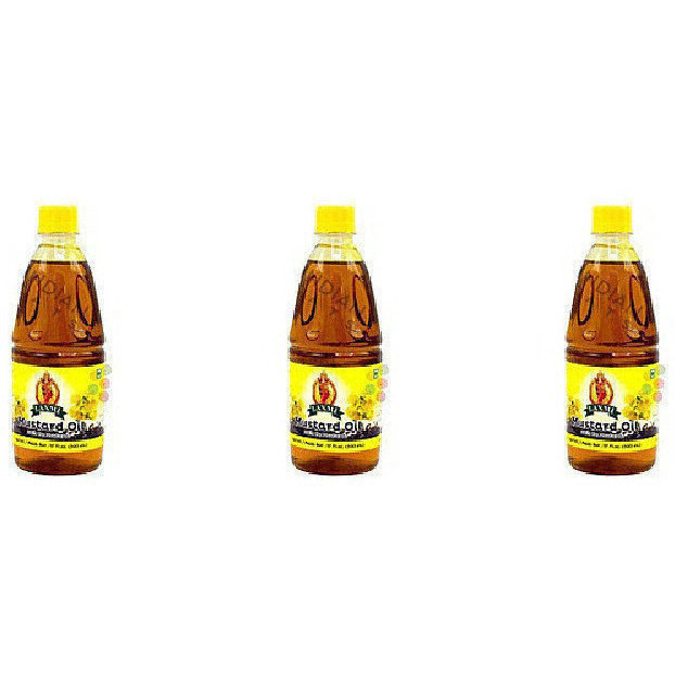 Pack of 3 - Laxmi Mustard Oil - 500 Ml (17 Fl Oz)